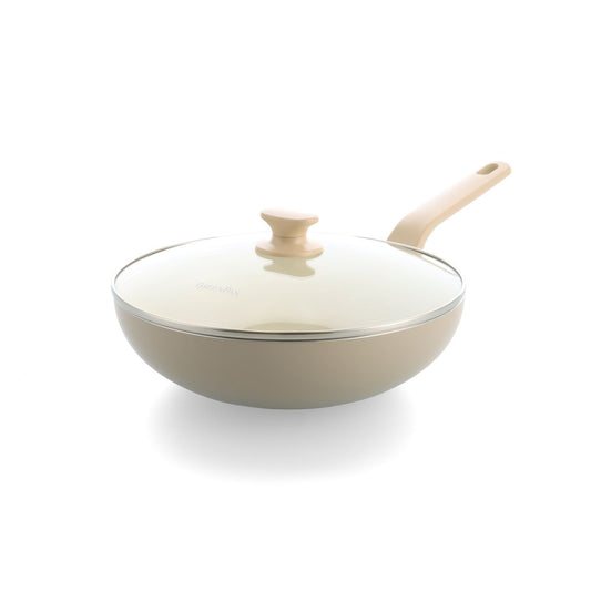 New Essence 陶瓷易潔炒鑊 28cm 連蓋