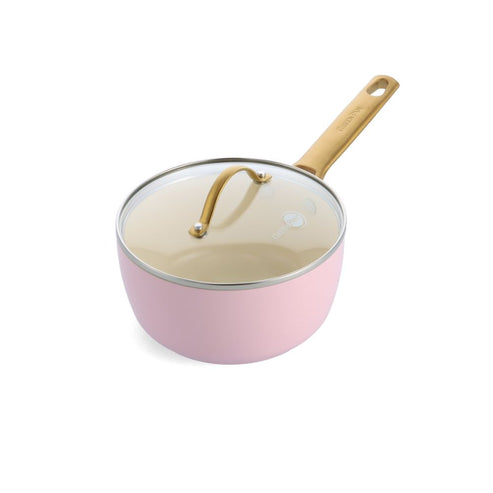 Padova Pink SaucePan with Lid 18cm