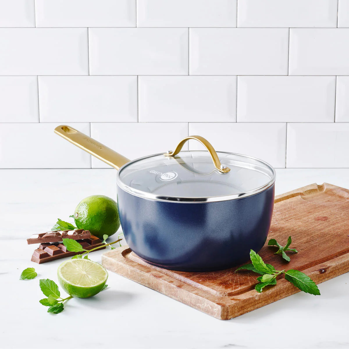 Padova Dove SaucePan with Lid 18cm