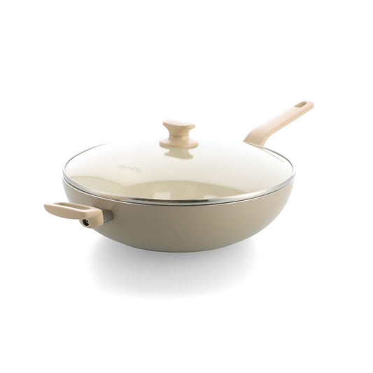 New Essence 陶瓷易潔炒鑊 32cm 連蓋