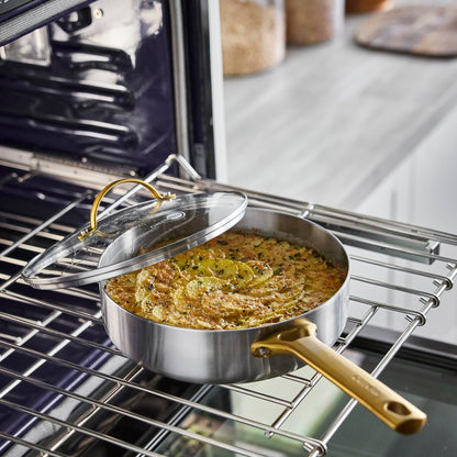 GreenPan Padova Stainless Steel Sauté Pan with Lid 24cm
