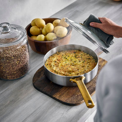 GreenPan Padova Stainless Steel Sauté Pan with Lid 24cm