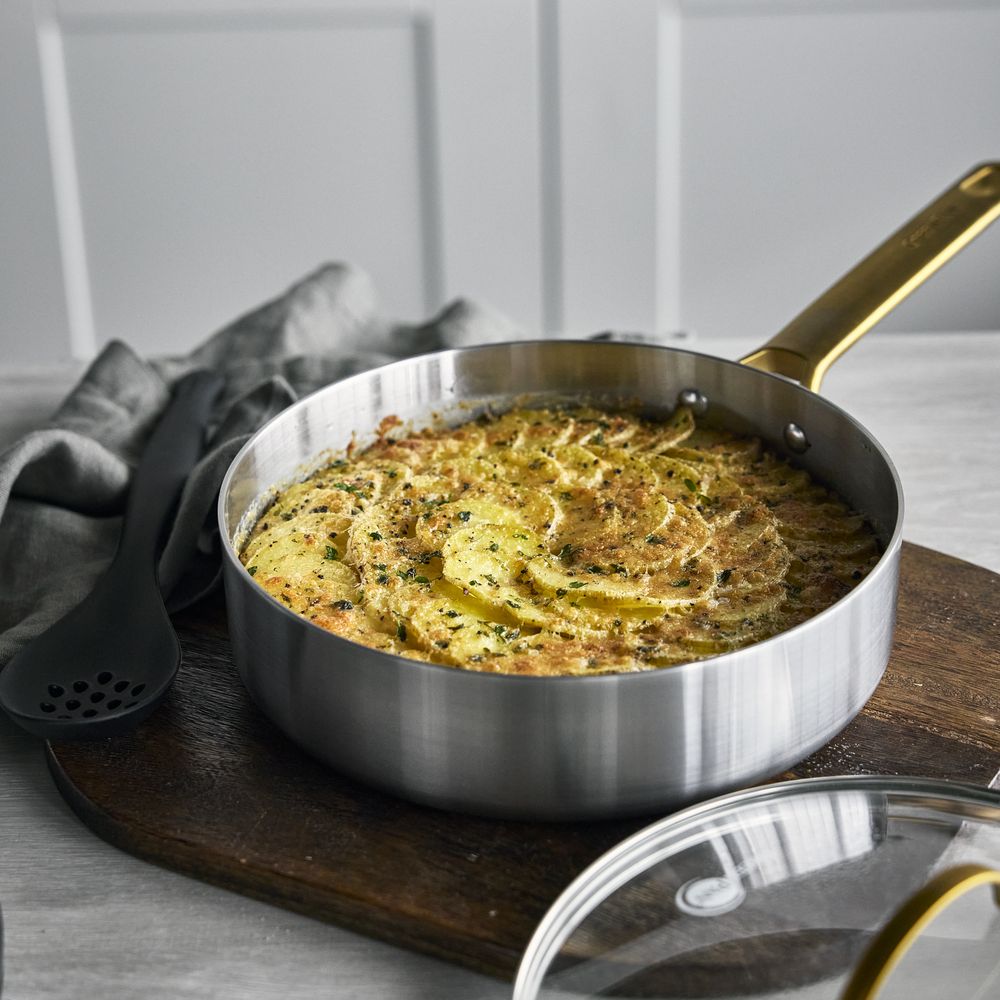 GreenPan Padova Stainless Steel Sauté Pan with Lid 24cm