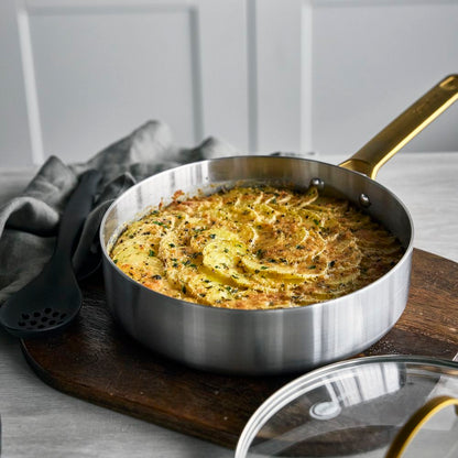 GreenPan Padova Stainless Steel Sauté Pan with Lid 24cm