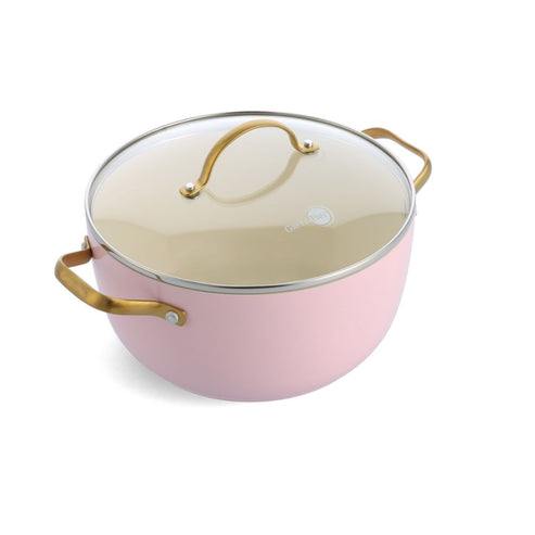 Padova Pink Casserole with Lid 24cm/4.7L